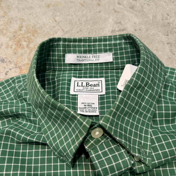 古着 L.L.Bean/ エルエルビーン/ ボタンダウン長袖シャツ/ チェック柄/ サイズM