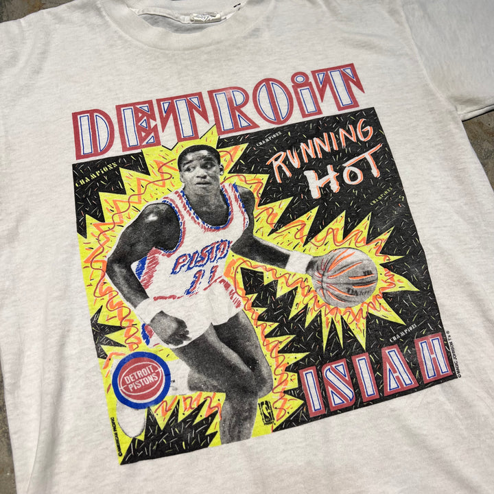 古着 USA製 ~90's NBA / デトロイト・ピストンズ / アイザイア・トーマス #11 / ヴィンテージ シングルステッチ プリントTシャツ/サイズM相当