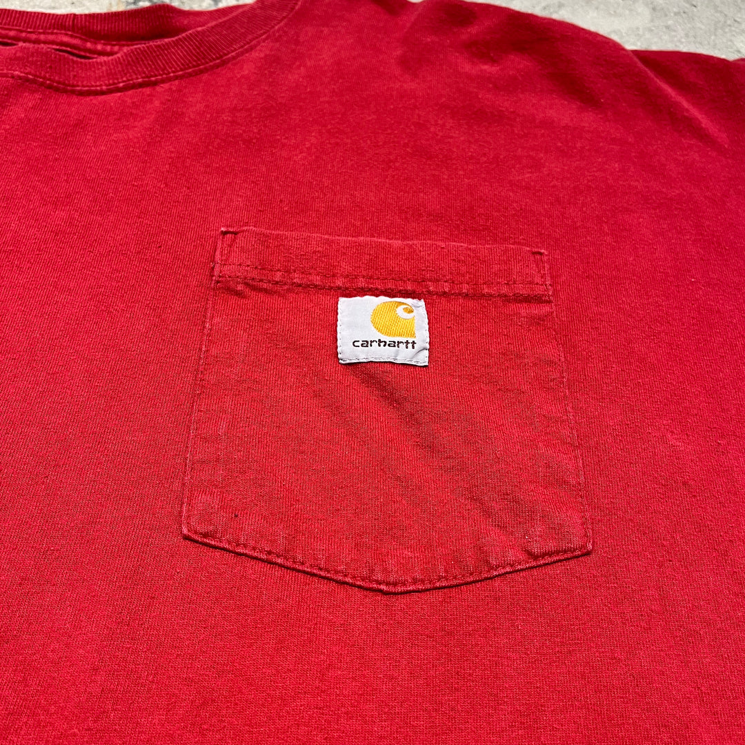 古着 Carhartt/カーハート / ポケット ロゴ Tシャツ/サイズXXL