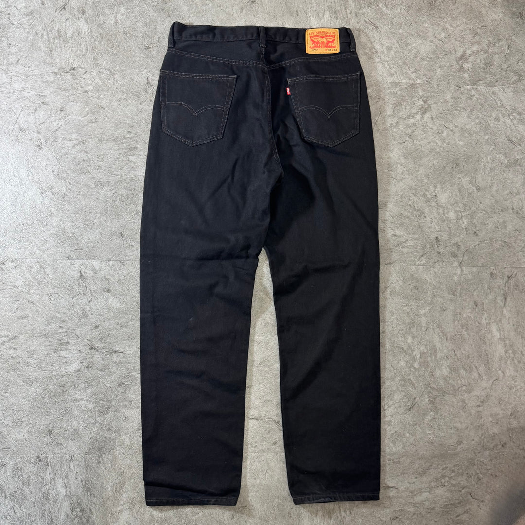 古着 Levi's/ リーバイス/ ブラックデニムパンツ/ 550/ 実寸サイズ36×33