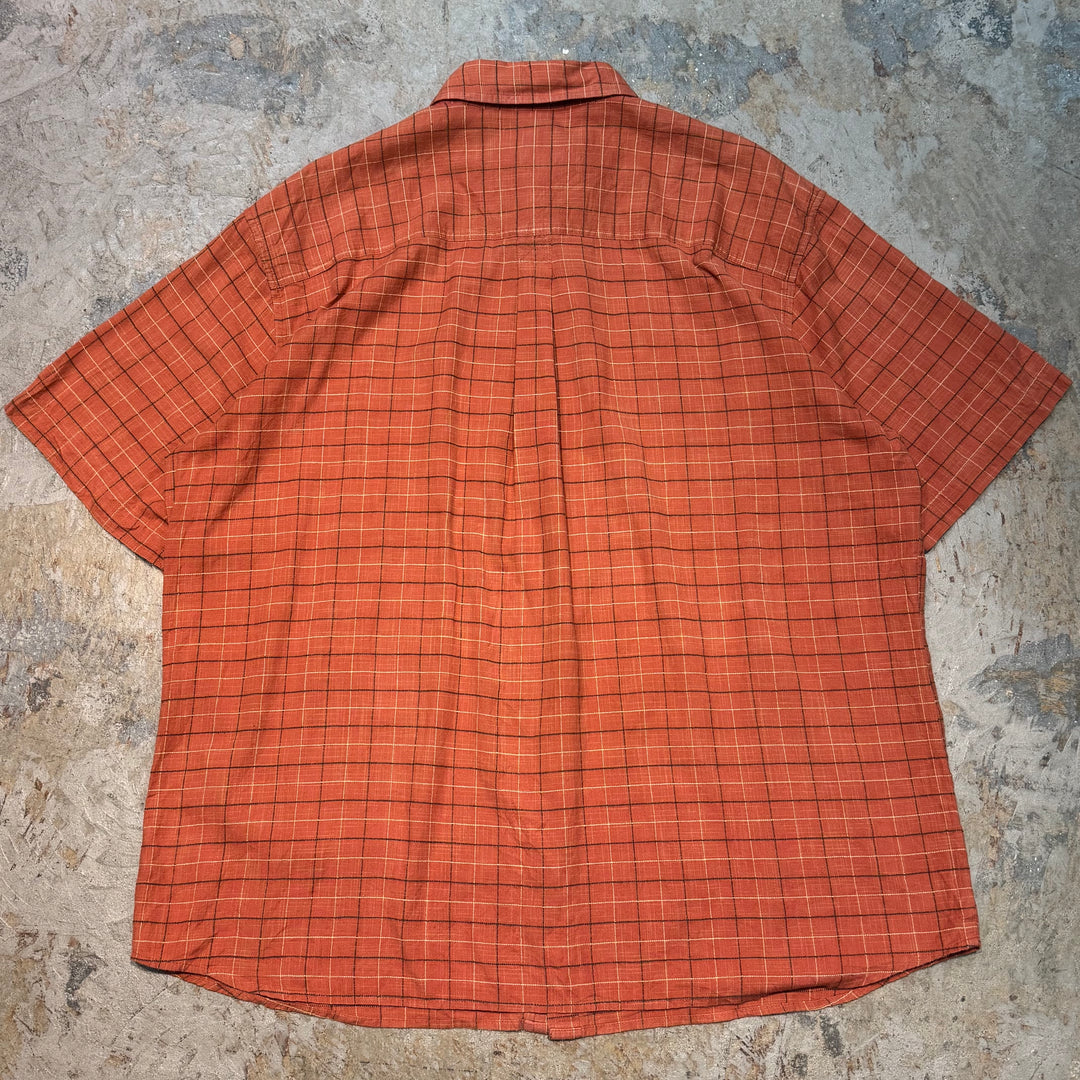 旧衣服Woolrich/羊毛rich/短袖衬衫/格子图案/尺寸XL