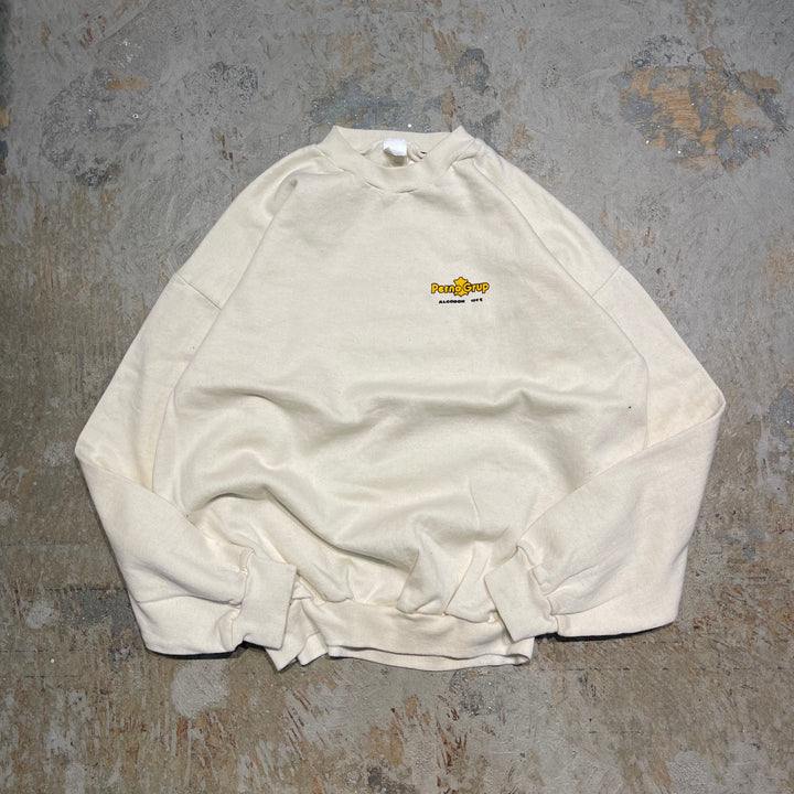 #4106 古着 Unknow/Crew Neck Print Sweat/クルーネックプリントスウェット/Petno Grup ALGODON 100%/サイズL