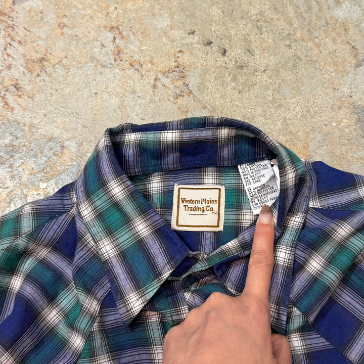 古着 USAVINTAGE/ チェック柄/ 長袖シャツ/ サイズL