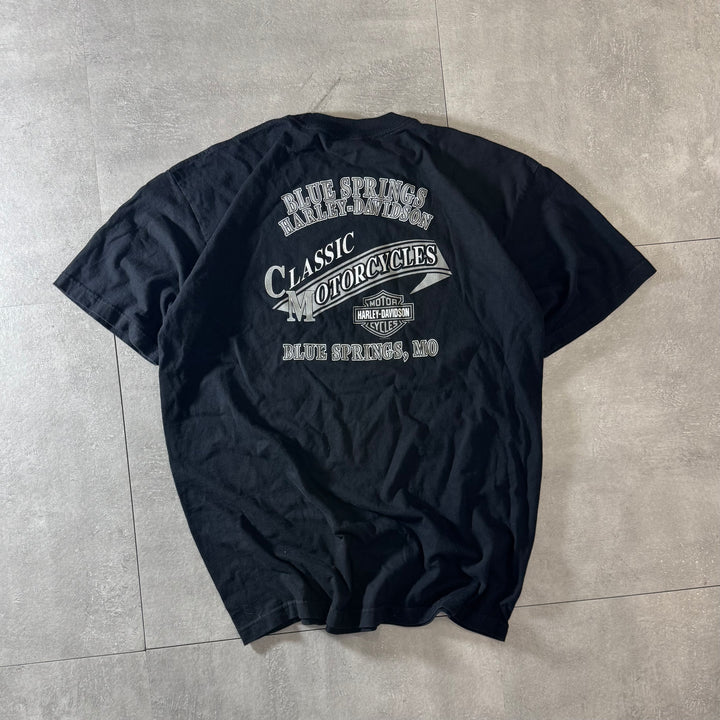 古着 USA製 Harley-Davidson ハーレーダビッドソン プリントTシャツ サイズXL