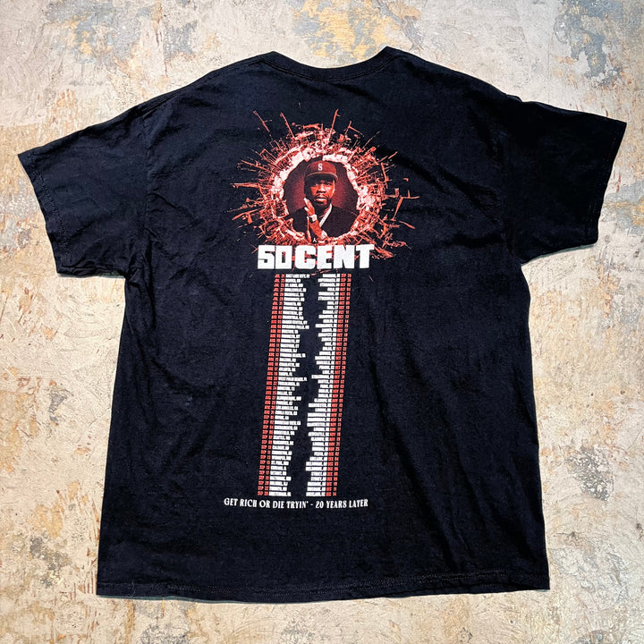Used clothing 50CENT/Tour T-shirt/Artist T-shirt/Print T-shirt/Size XL