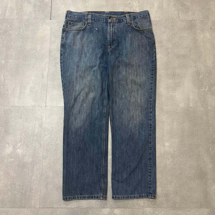 #1749 Old clothes Carhartt / Denim Pants / Jeans / Traditional Fit / Size 38×30