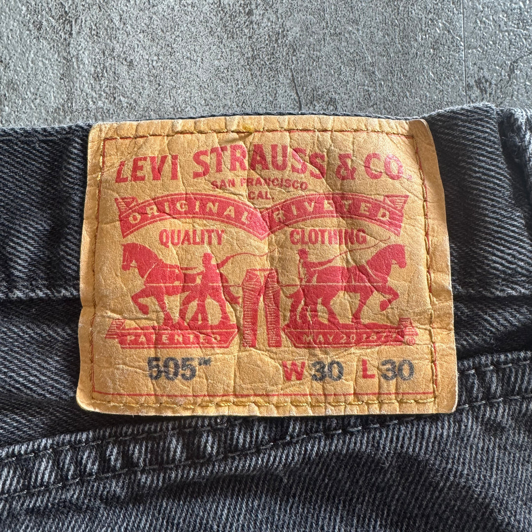 古着 Levi's/ リーバイス/ ブラックデニムパンツ/ 実寸サイズ29×28