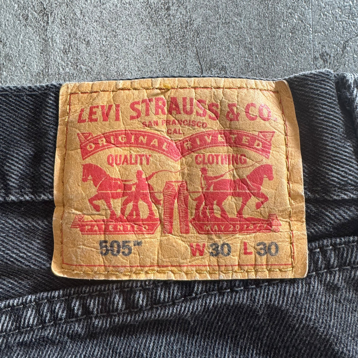 古着 Levi's/ リーバイス/ ブラックデニムパンツ/ 実寸サイズ29×28