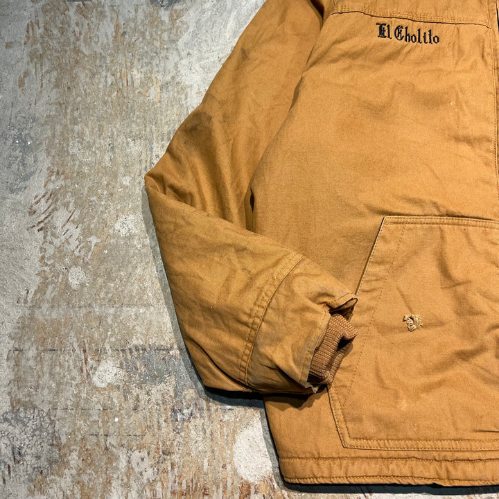 #3582 古着 Dickies/ディッキーズ / Duck Jacket /ダックジャケット/フード付き/企業系刺繍/サイズXL