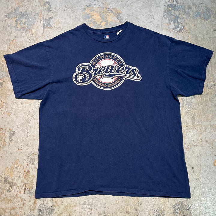 빈티지 MLB/Milwaukee Brewers/Milwaukee Brewers/Printed T-Shirt/Size 2XL