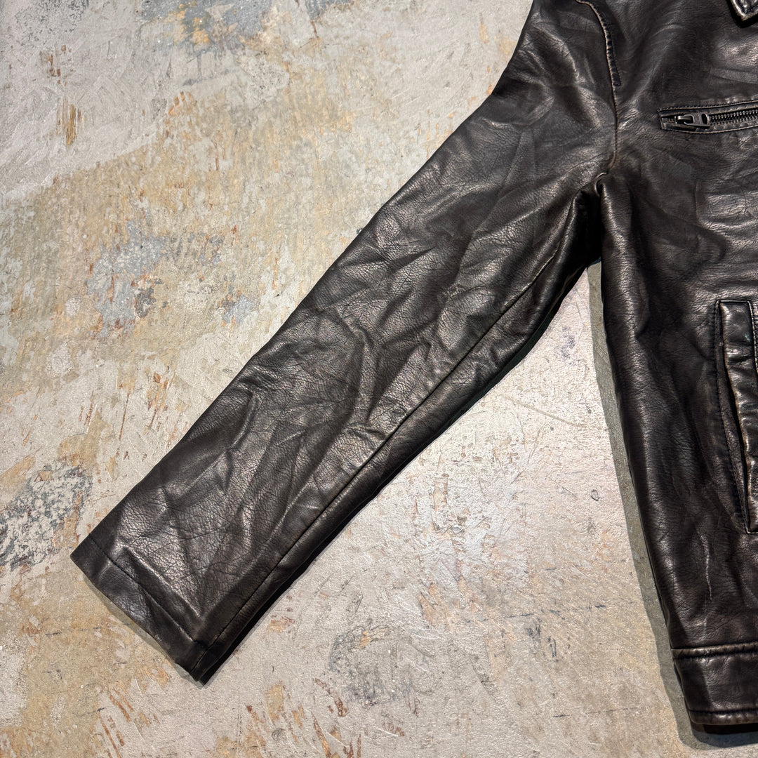 古着 Levi's/リーバイス/ジップアップフェイクレザージャケット /サイズM