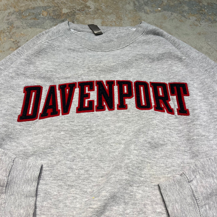 #4084 古着 Unknow/Crew neck College Sweat/クルーネックカレッジスウェット/DAVENPORT/ラグランスリーブ/サイズM