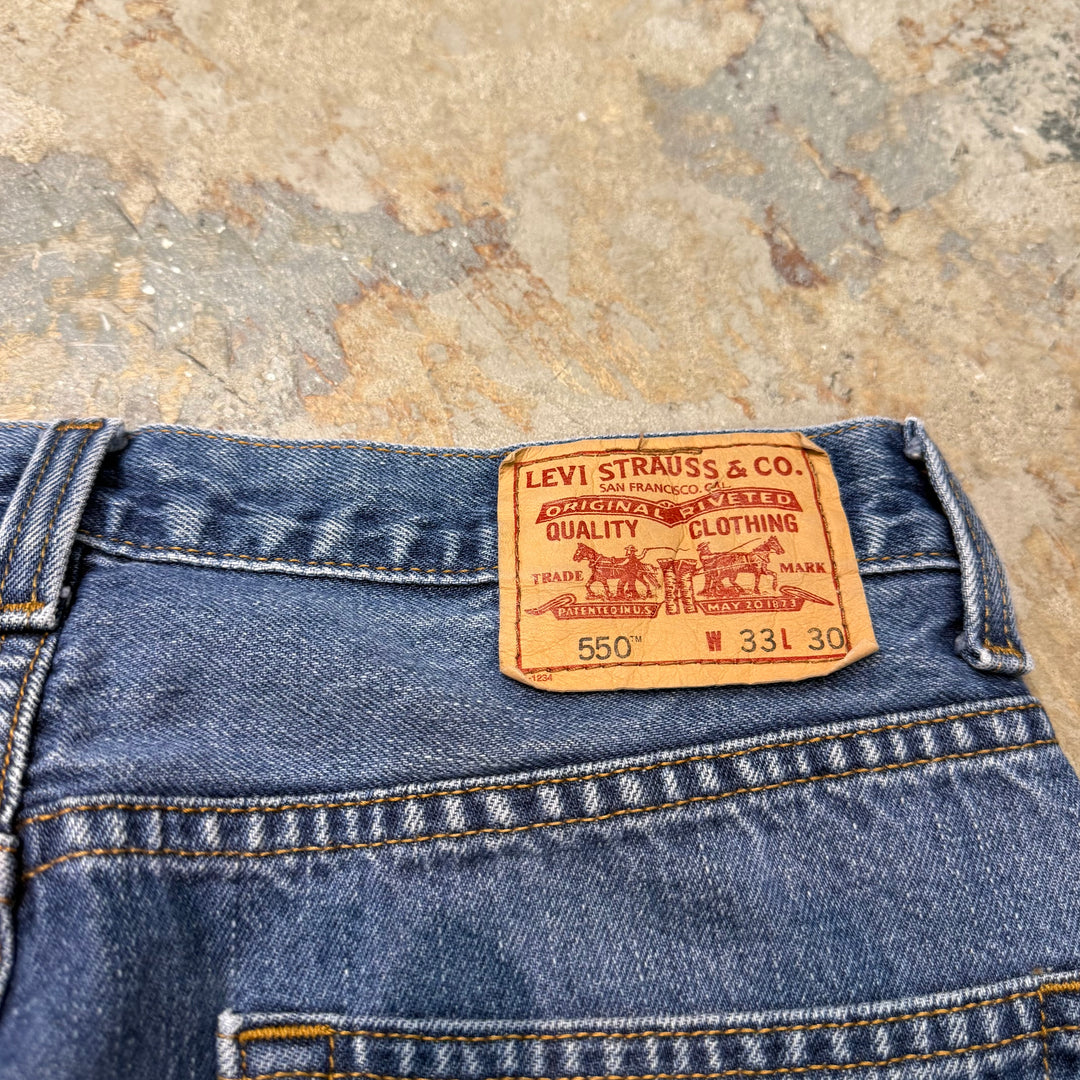 二手衣服Levi's/Levi的/牛仔褲/550/實際尺寸31 x 29