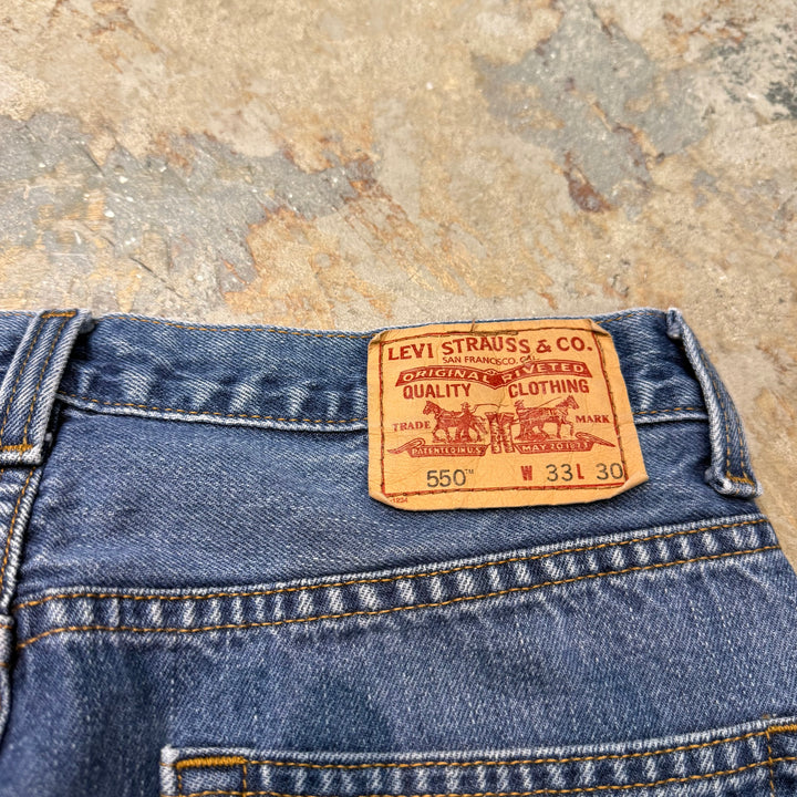 二手衣服Levi's/Levi的/牛仔褲/550/實際尺寸31 x 29