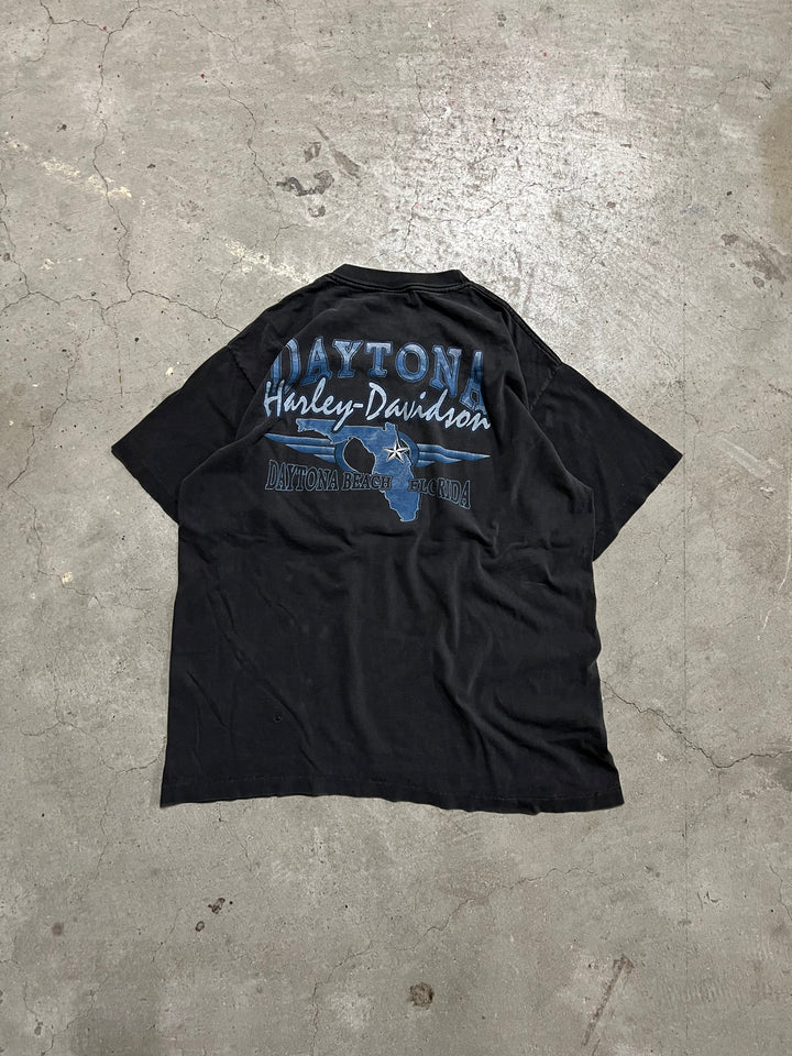 #MA44 古着95's  Harley-Davidson/ハーレーダビッドソン/short sleeve Print t-shirt Tee/半袖プリントTシャツ/シングルステッチ/USA製/サイズXL