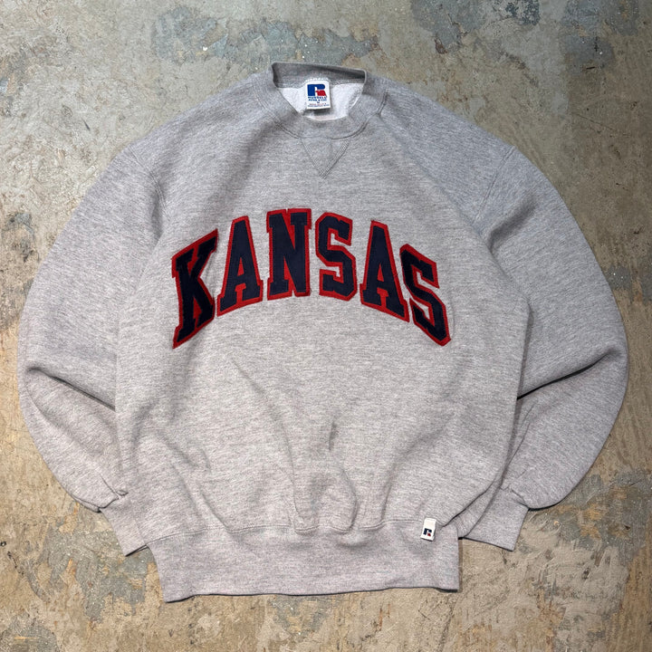 古着 USA製 RUSSELL ATHLETIC/ラッセルアスレチック / クルーネックスウェット/ カレッジロゴ/サイズM