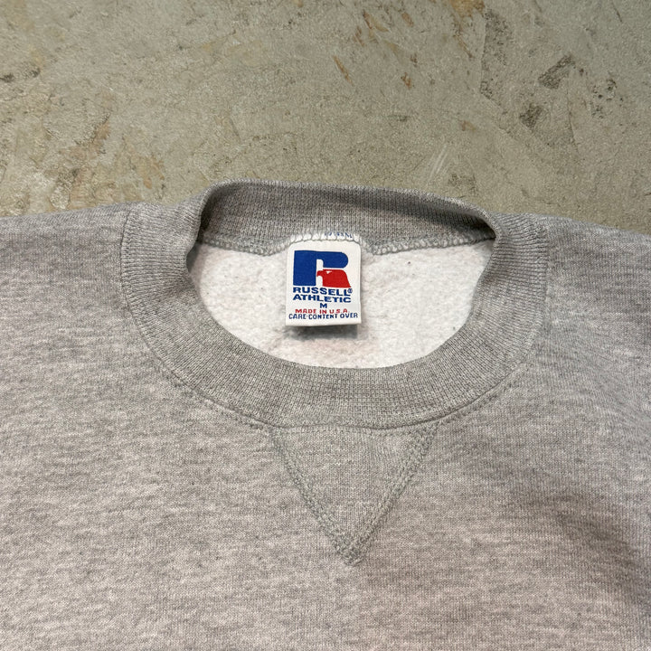 古着 USA製 RUSSELL ATHLETIC/ラッセルアスレチック / クルーネックスウェット/ カレッジロゴ/サイズM