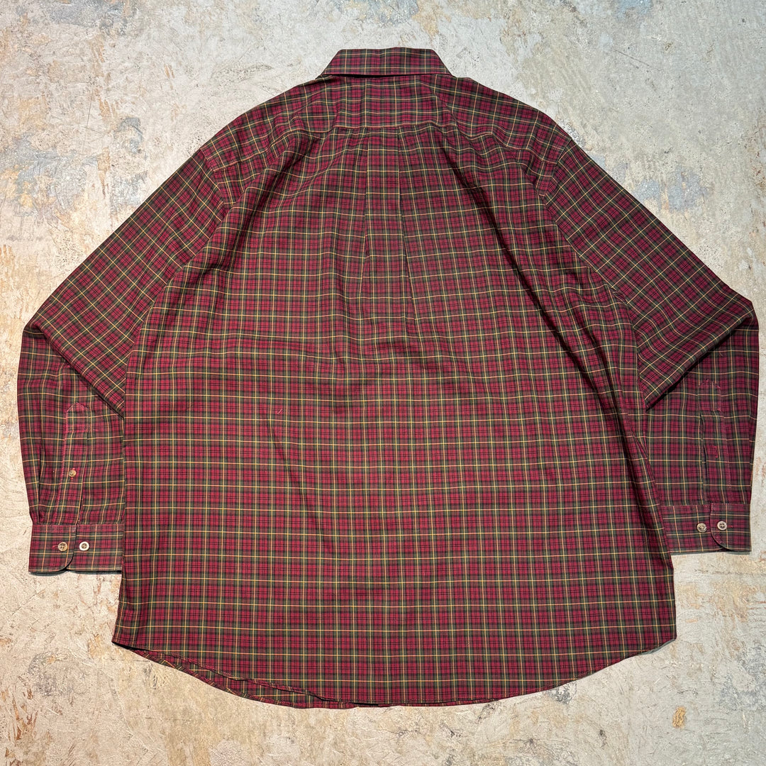 古着 L.L.Bean/エルエルビーン/ ボタンダウン長袖シャツ/ チェック柄/ サイズXL