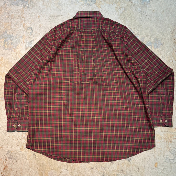 古着 L.L.Bean/エルエルビーン/ ボタンダウン長袖シャツ/ チェック柄/ サイズXL