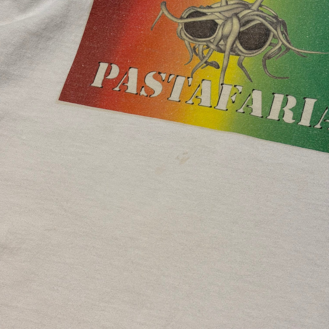 古着 anvil/ アンビル/ PASTAFARIAN/ 空飛ぶスパゲッティモンスター/ ラグランTシャツ/ サイズL