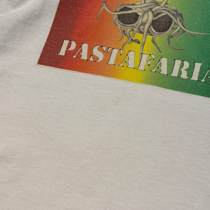 古着 anvil/ アンビル/ PASTAFARIAN/ 空飛ぶスパゲッティモンスター/ ラグランTシャツ/ サイズL