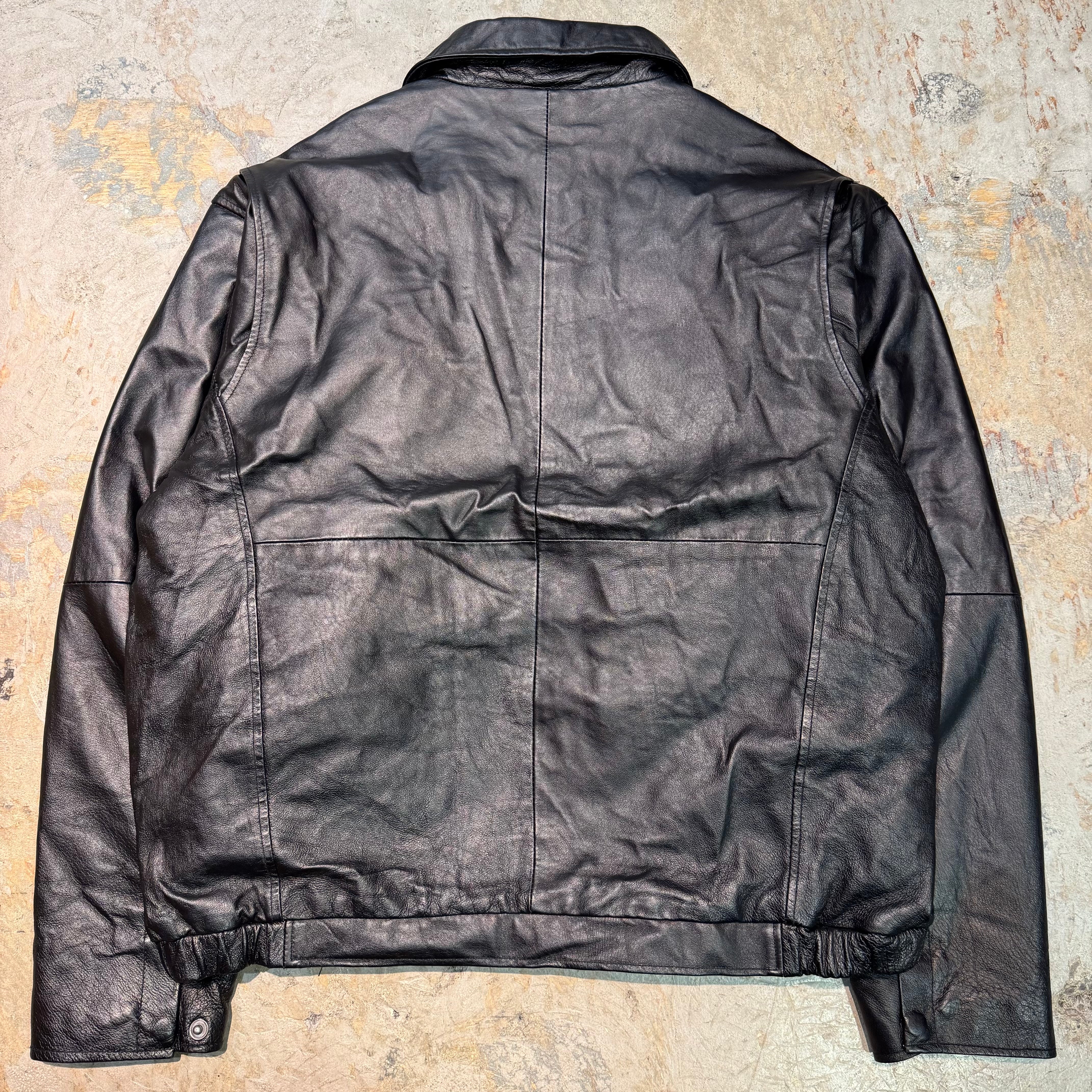 古着 COLUMBIA/ コロンビア/ 本革ジップアップレザージャケット