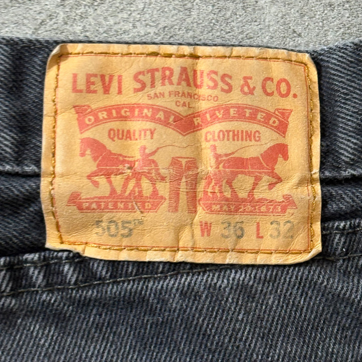 古着 Levi's/ リーバイス/ ブラックデニムパンツ/ 505/ 実寸サイズ34×30