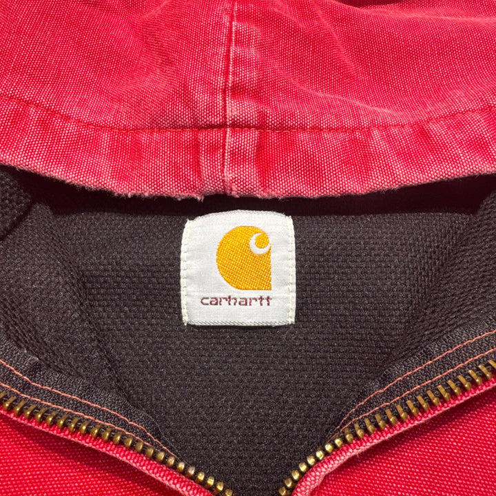古着 Carhartt/ カーハート/ アクティブジャケット/ ダック地/ 裏地サーマル/ 企業ロゴ/ サイズL相当