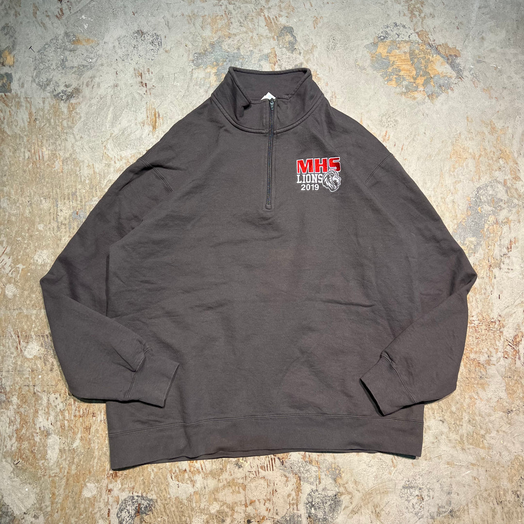 #1978 古着 Unknow/Half zip sweat/ハーフジップスウェット/サイズXL