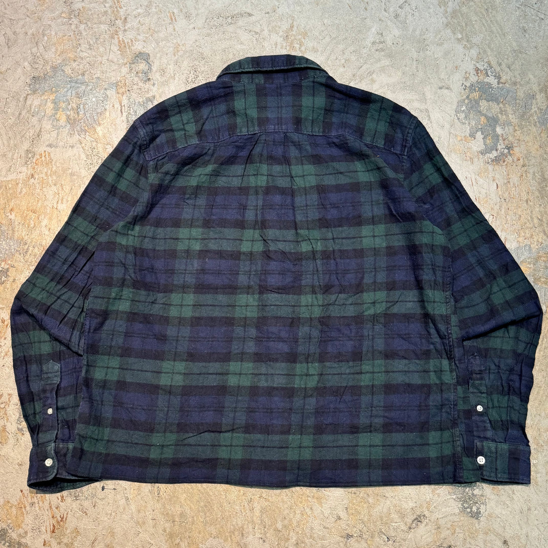 古着 GAP/ ギャップ/ フランネルシャツ/ チェック柄/ リメイク/ サイズXL