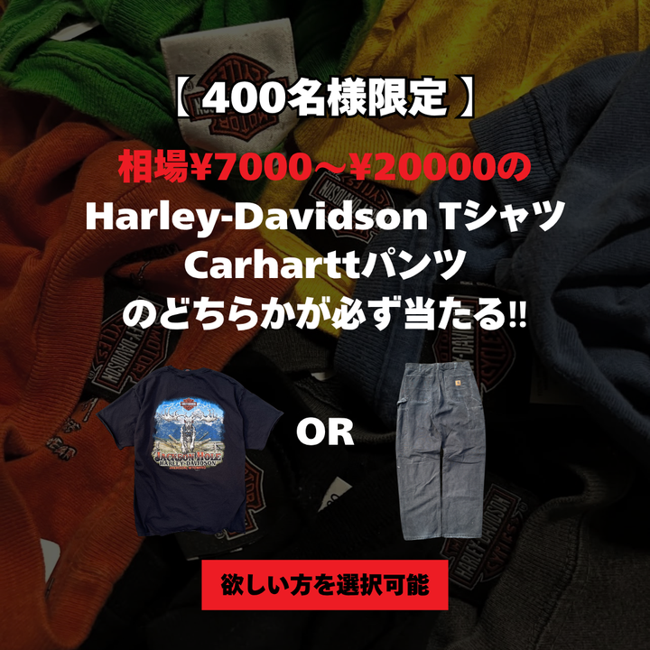 【400名様限定】ハーレーorカーハートが確定で当たる夏福ガチャBOX(3着セット)