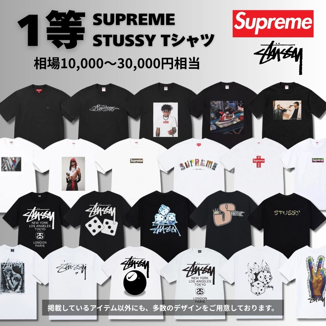 【ハズレなし】SUPREME &STUSSY Tシャツガチャ