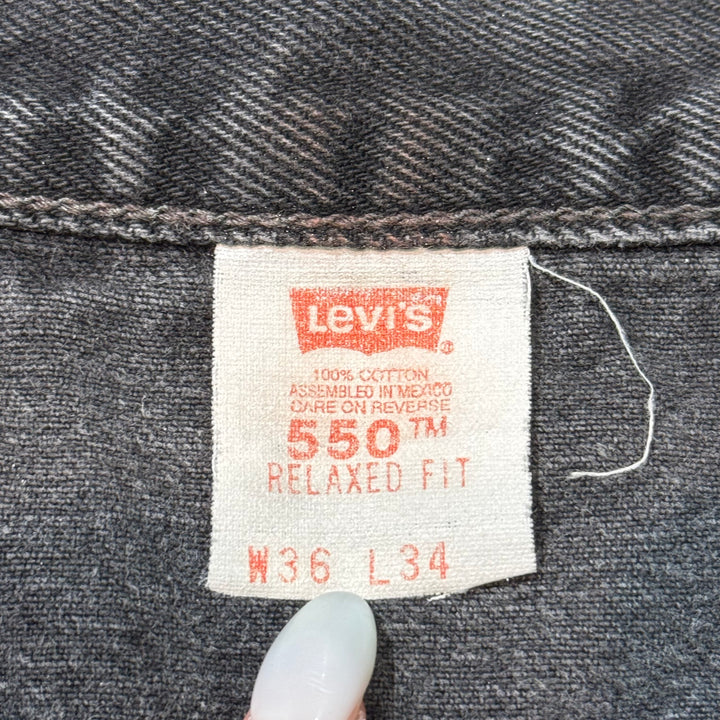 二手衣99's Levi's /李维斯/黑色牛仔裤/ 550/实际尺寸33×32