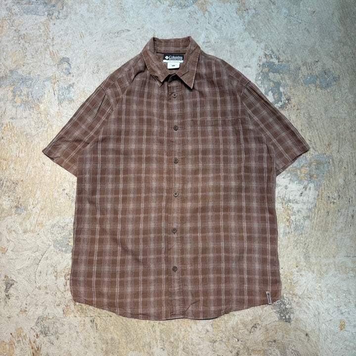 Used clothing Columbia/ Columbia/ Short sleeve shirt/ Checkered pattern/ Size L