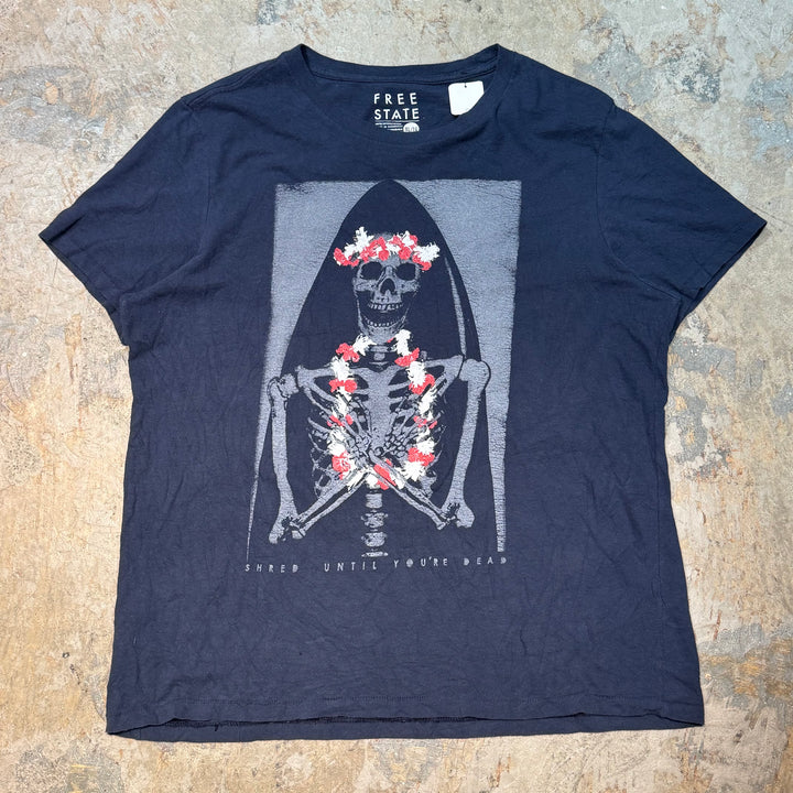 古着 USAVINTAGE/ プリントTシャツ/ スケルトン/ サイズXL