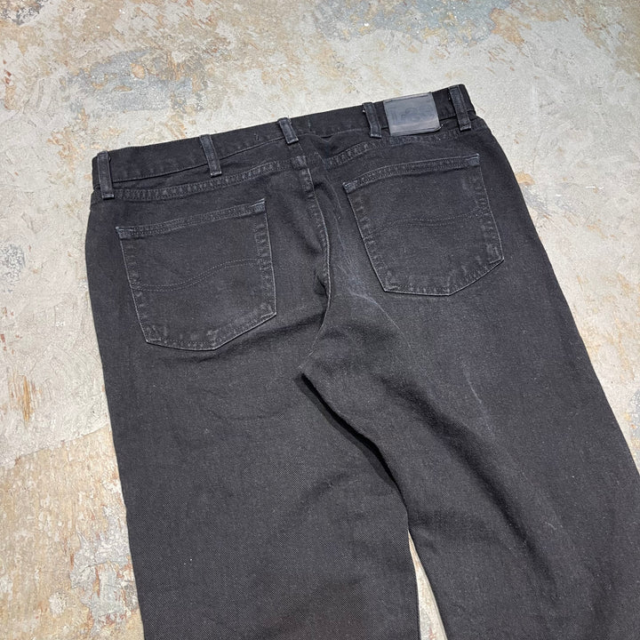 #4774 古着 Lee/リー/Black denim pants/ブラックデニムパンツ/regular fit/サイズ38×32