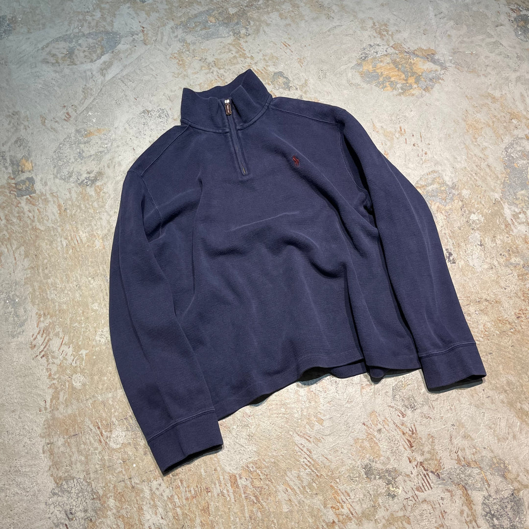 #3859 古着 POLO by Ralph Lauren/ポロバイラルフローレン/Half zip knit/ハーフジップニット/サイズL