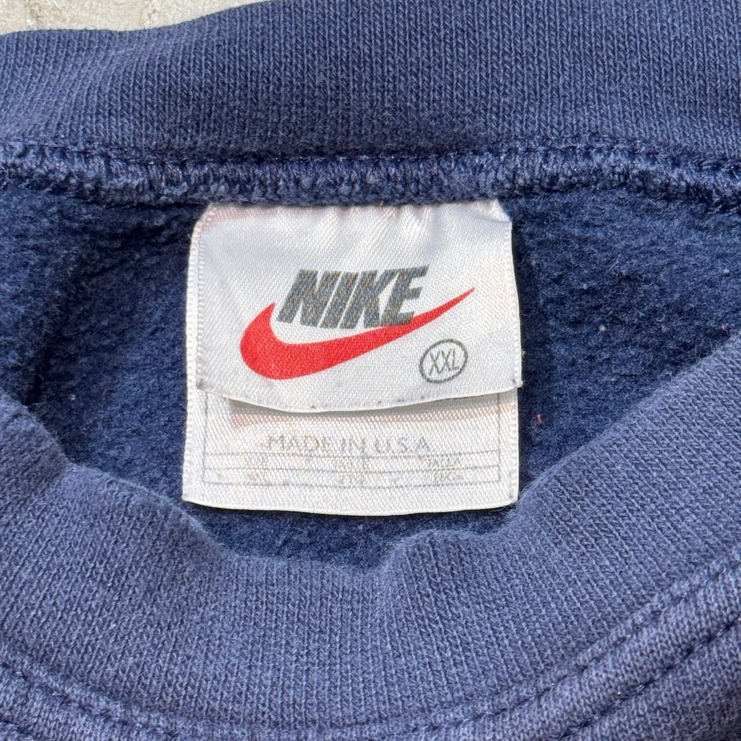 古着 USA製 90's NIKE/ ナイキ/ クルーネックスウェット/ワンポイント/ サイズ2XL