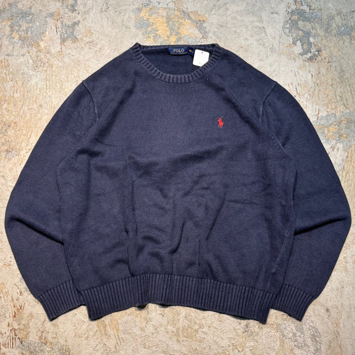古着 POLO Ralph Lauren/ ポロラルフローレン/  クルーネックニットセーター/ サイズXXL