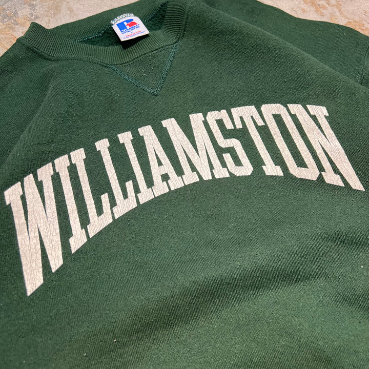 #3639 古着 Russell/ラッセル/Crew Neck Sweat Shirts/クルーネックスウェット/MADE IN USA/カレッジロゴ/WILLIAMSTON/サイズL