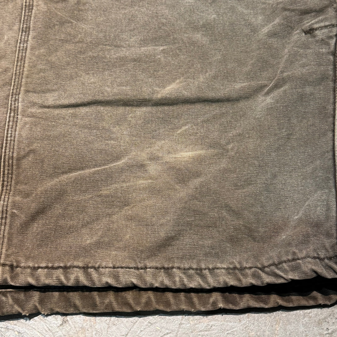 旧衣USA制Carhartt/汽车心/巧克力大衣/鸭面料/衣领灯芯绒/衬里毛毯/尺寸3xl