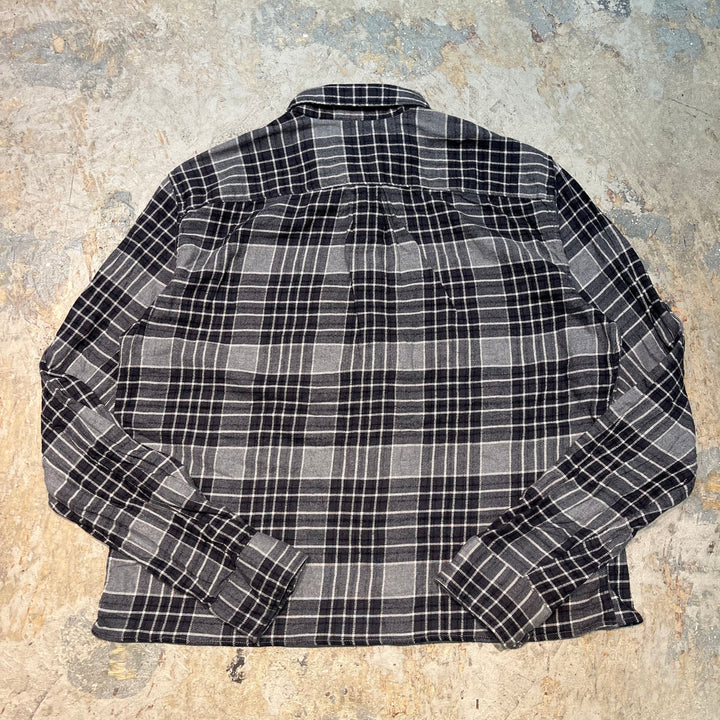 古着 GAP/ ギャップ/ コットンフランネルシャツ/長袖シャツ/ チェック柄/リメイク/ サイズM