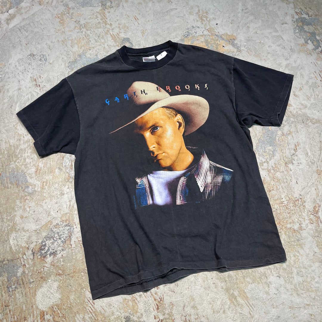 #4546 古着 90's Hanes/ヘインズ/Garth Brooks/ガースブルックス/short sleeve print t-shirt Tee/半袖プリントTシャツ/シングルステッチ/サイズXL