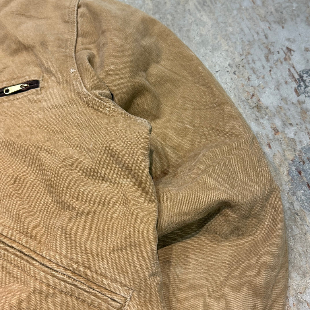미국에서 만든 중고 의류 Carhartt/ Carhartt/ Detroit 재킷/ 오리 직물/ 안감 담요/ 크기 L
