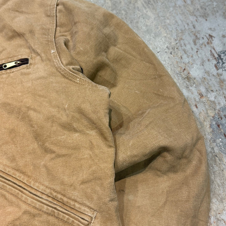 미국에서 만든 중고 의류 Carhartt/ Carhartt/ Detroit 재킷/ 오리 직물/ 안감 담요/ 크기 L