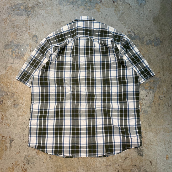 Used clothing carhartt/ Carhartt/ Button-down short sleeve shirt/ Checkered pattern/ Size XL