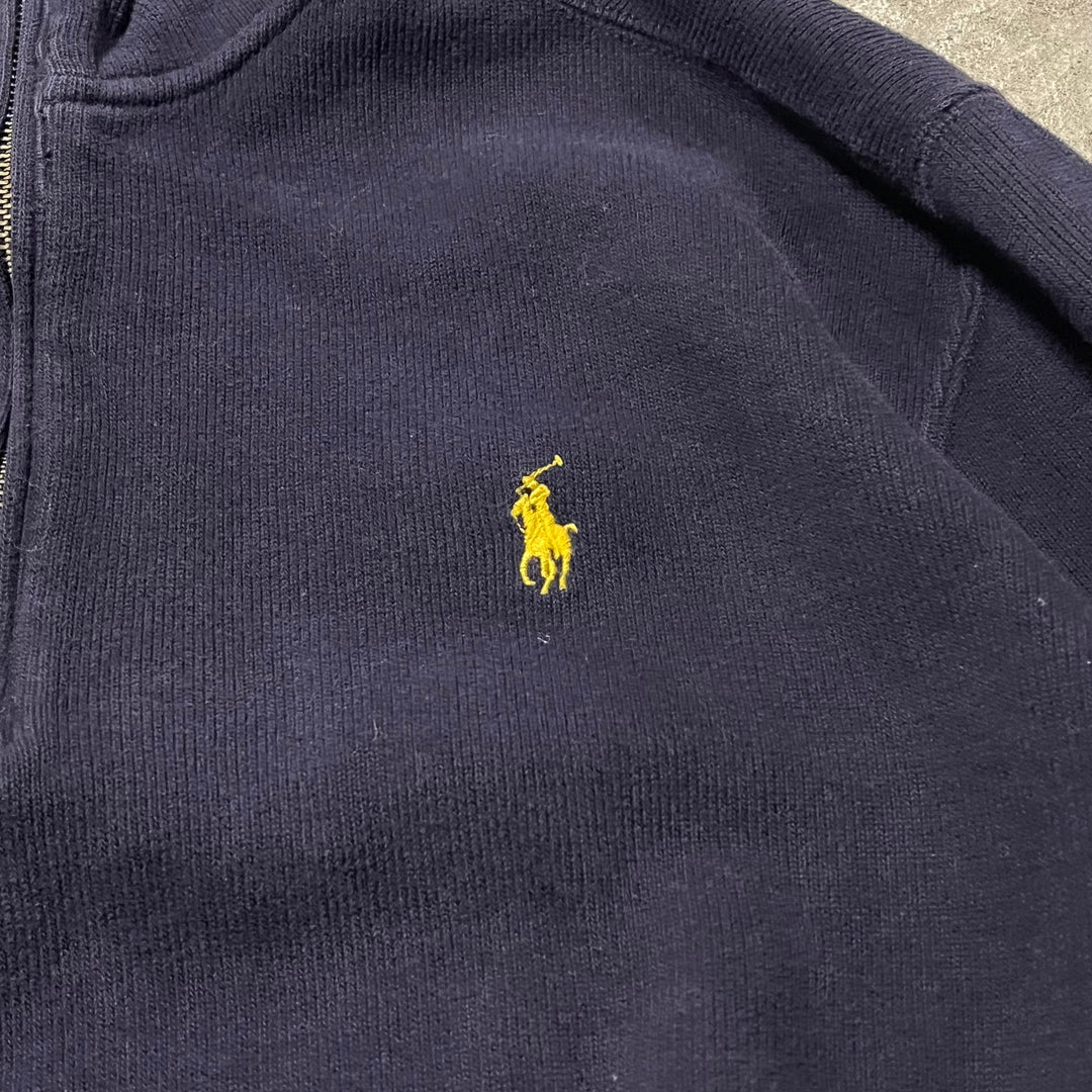 #3889 古着 POLO by Ralph Lauren/ポロバイラルフローレン/Cotton Knit Half Zip Sweaterコットンニットハーフジップセーター/ サイズM