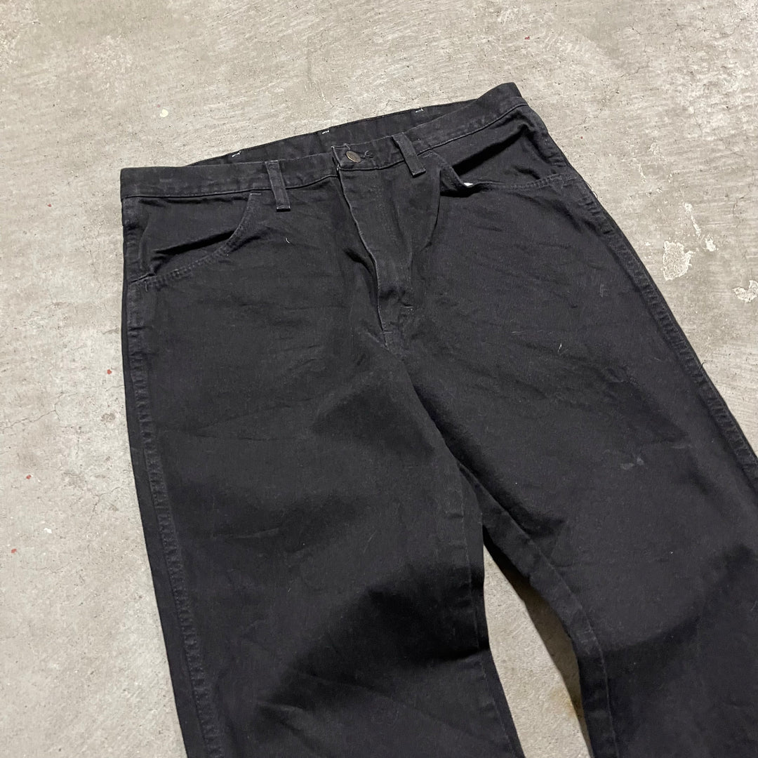 #4257 古着 RUSTLER/ラスラー/Black Denim Pants/ブラックデニムパンツ/サイズ34×32