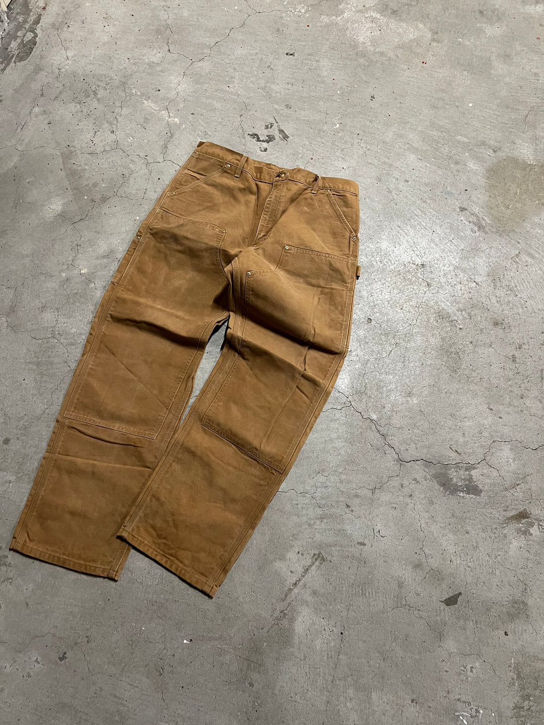 #MA05 古着 98's Carhartt/カーハート/ Duck Painter Pants/ダック地 ペインターパンツ/ワークパンツ/実寸サイズ36/32