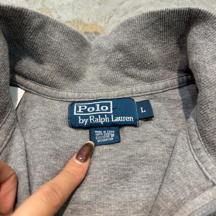 古着 POLO by Ralph Lauren/ ポロ バイ ラルフローレン/ ハーフジップニットセーター/ サイズL